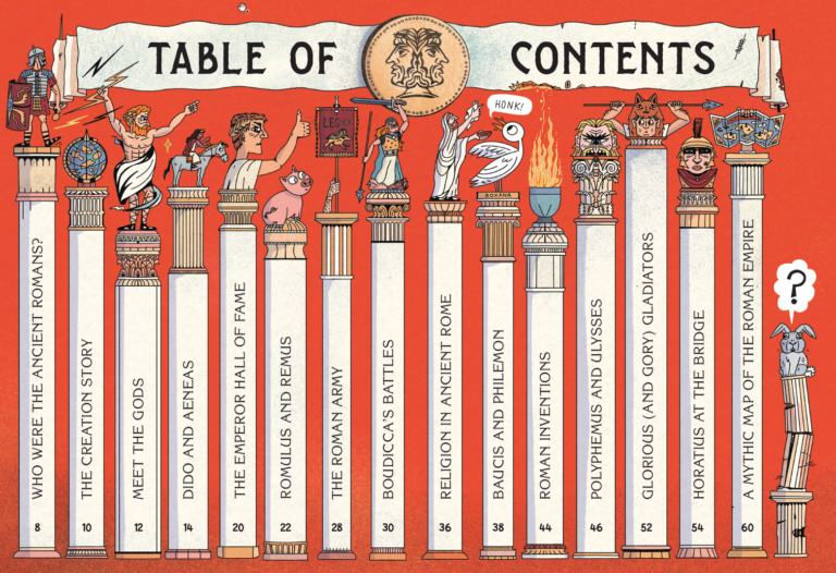 Myths, Gods and Gladiators in Ancient Rome table of contents
