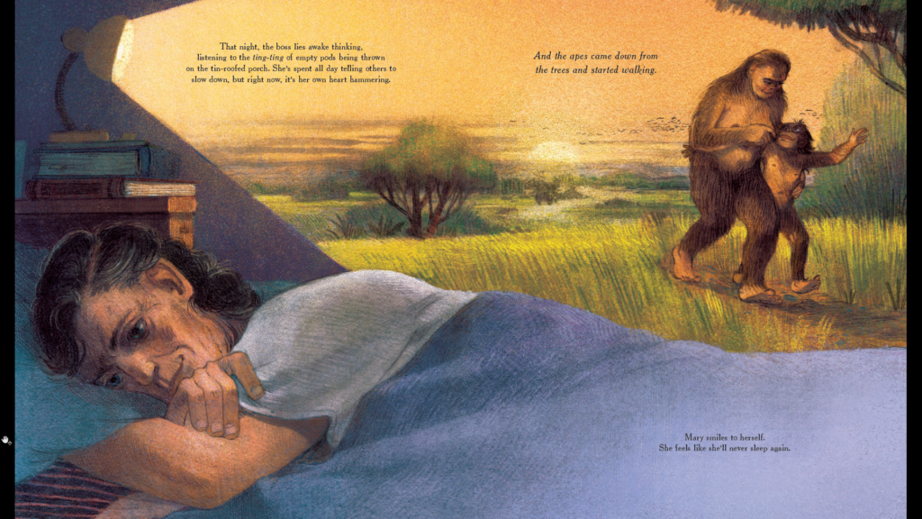 Mary Leakey thinking about australopithecus afarensis
