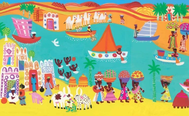 Bright gouache illustration by Christopher Corr