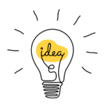 lightbulb clipart with the word IDEA inside 