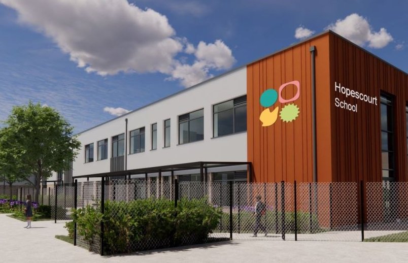 exterior view of Hopescourt School in Walton-on-Thames