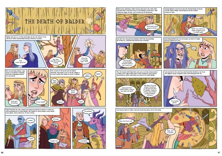 thumbnail image of the start of the comic strip version of The Death of Balder